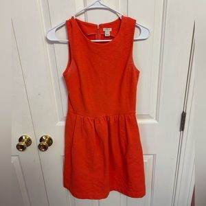 XXS orange J Crew dress